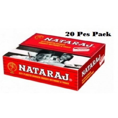Nataraj 621 Plasto Eraser (Pack of 20)