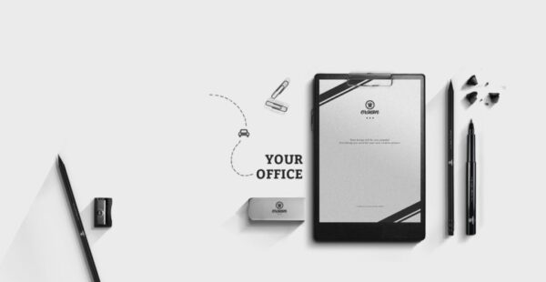 office stationery banner
